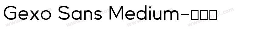 Gexo Sans Medium字体转换